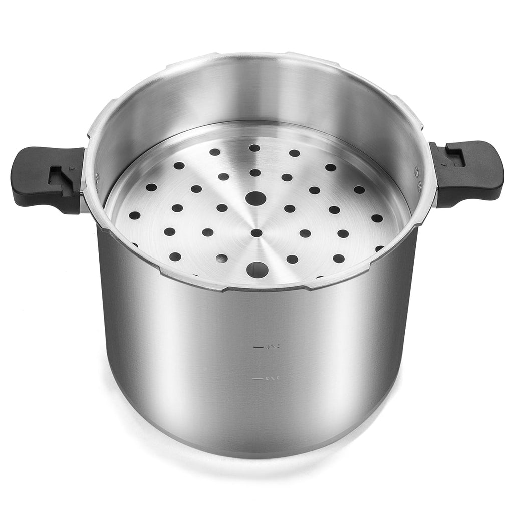 Barton 22 Qt Pressure Canner & Pressure Cooker, Aluminum Stovetop Canning Pot with Gauge, Induction Compatible, 13 PSI, Silver