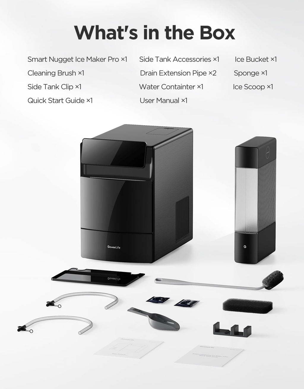 Govee Smart Nugget Ice Maker Pro - 60 lb Ice Nuggets