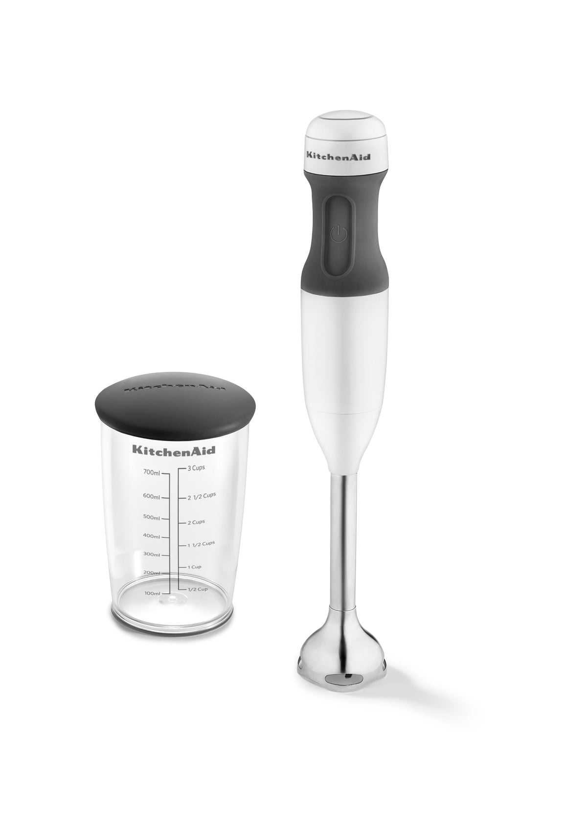 KitchenAid 2-Speed Corded Hand Blender, Onyx Black with Blending Jar and Lid, KHB1231OB