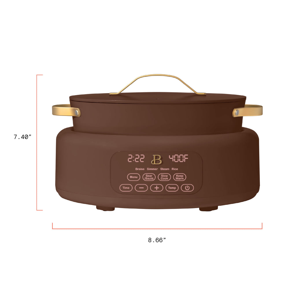 Beautiful 10 in 1, 6 Qt Electric Multi-Cooker, Thyme Green by Drew Barrymore