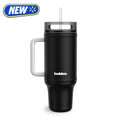 Bubba 40oz AutoClose Insulated Stainless Steel Tumbler with Straw and Handle, Office Siren Black