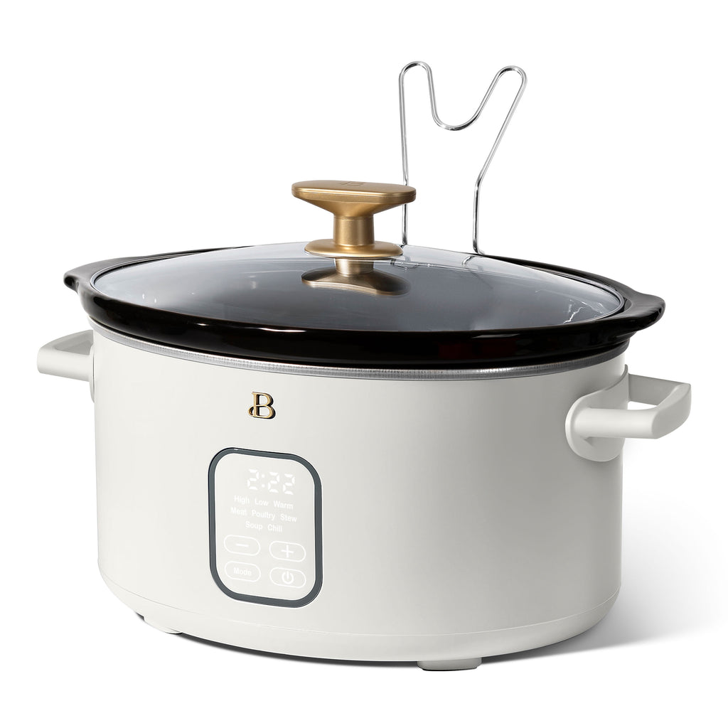 Beautiful 6 Qt Programmable Slow Cooker, Thyme Green by Drew Barrymore