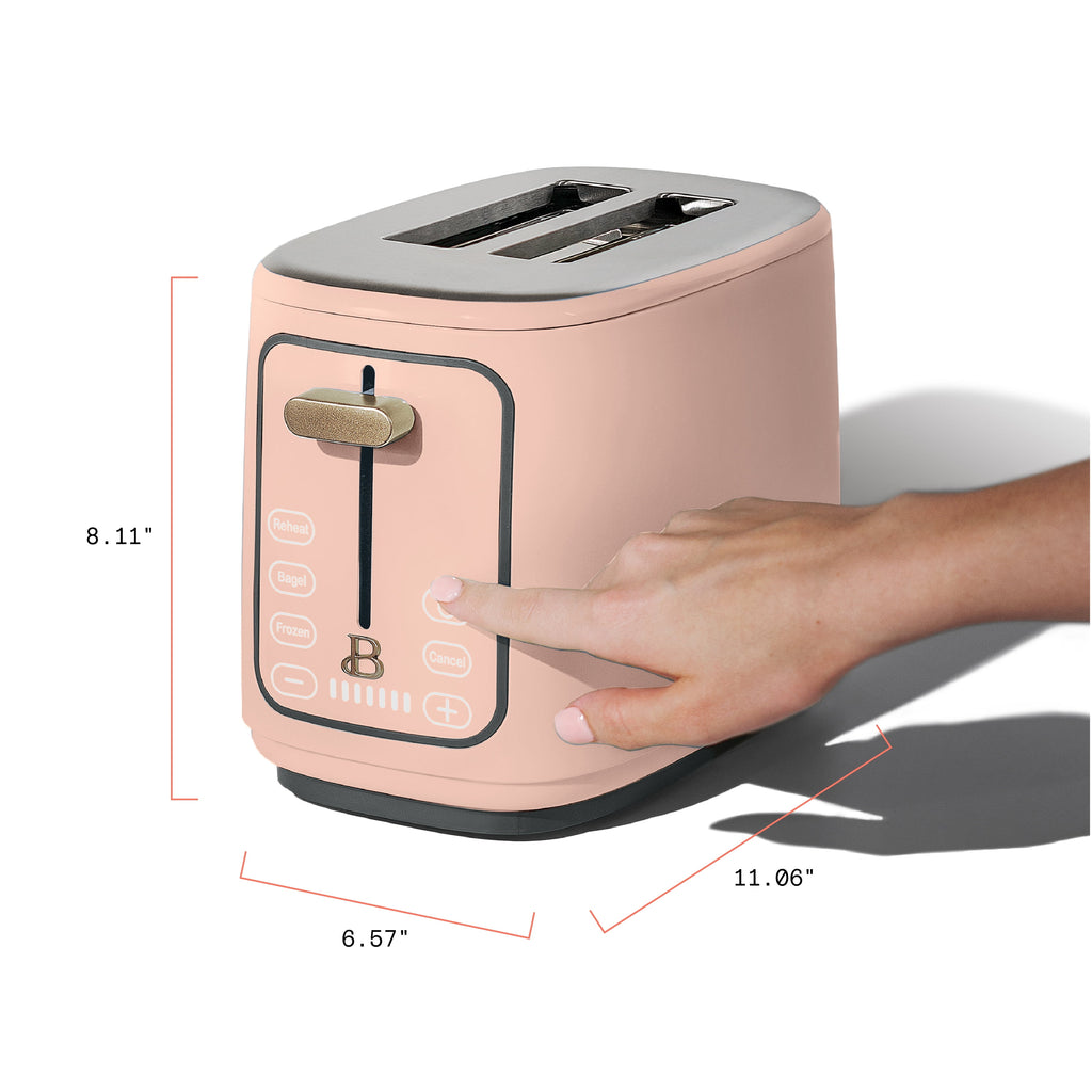 Beautiful 2 Slice Toaster with Touch-Activated Display, Thyme Green by Drew Barrymore
