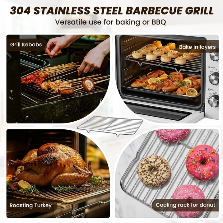 Kikcoin Bakeware Set, 22 Pcs Carbon Steel Non-Stick Baking Pan Set, Baking Sheet for Kitchen, Muffin Pan & Cookie Sheet & Cake Pan, Oven Safe up to 446℉