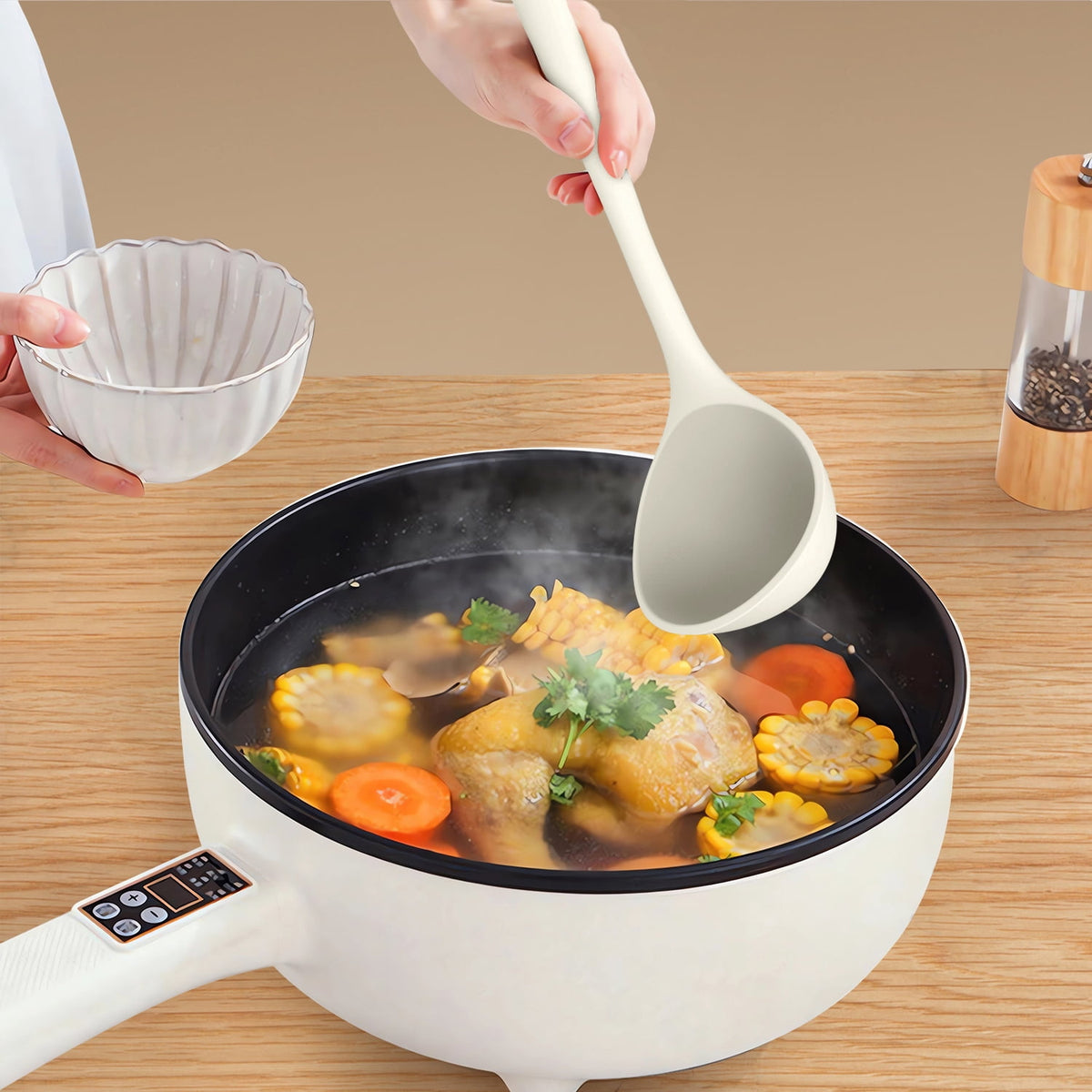 Silicone Kitchen Utensils Set, 600°F Heat Resistant Silicone Cooking Utensils, Spatula, Spoon, Whisk, Tongs, Kitchen Gadgets Tools Sets for Nonstick Cookware, Dishwasher Safe BPA Free (Black)