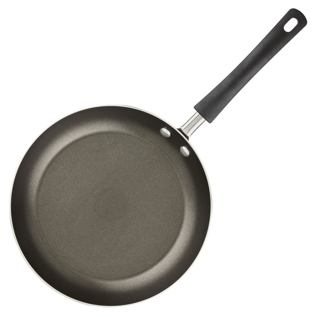 Farberware Easy Clean 20 Pcs Nonstick Cookware Set and Glass Lids with Cooking Tools and Food Storage Containers, Dishwasher Safe, Gray