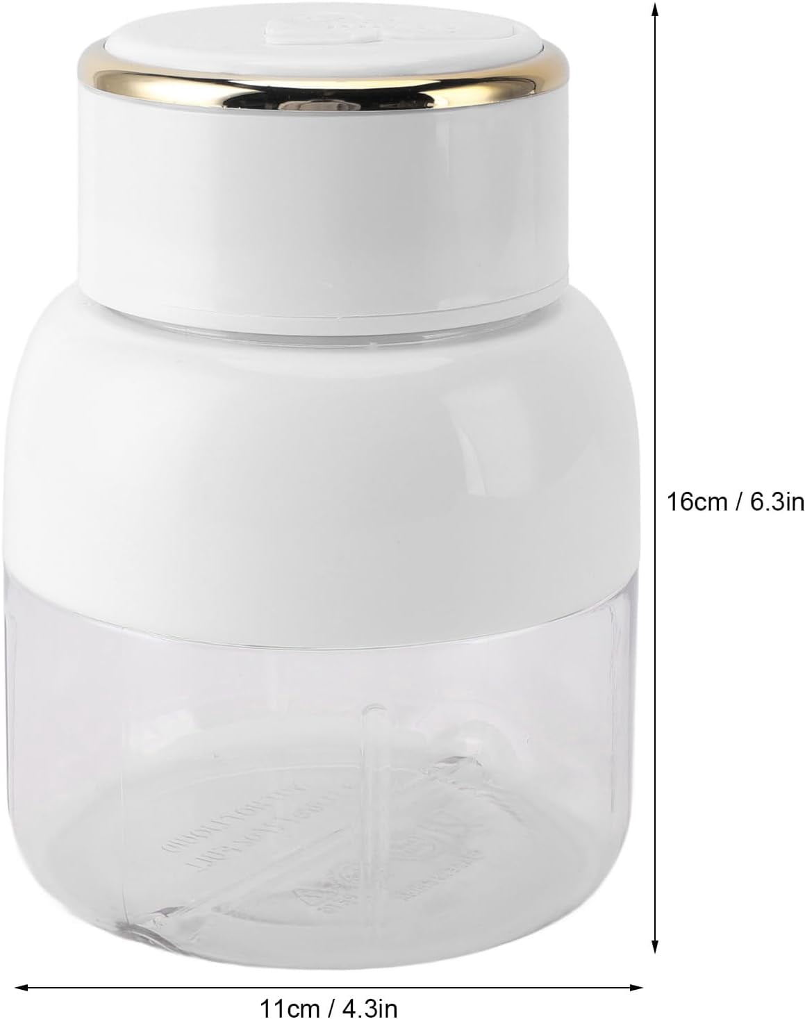 Portable Blender – USB Rechargeable 800ml Juice Blender with 6 Blades, Mini Juicer Cup for Shakes and Smoothies, for Sports, Travel, Gym, Office (White)
