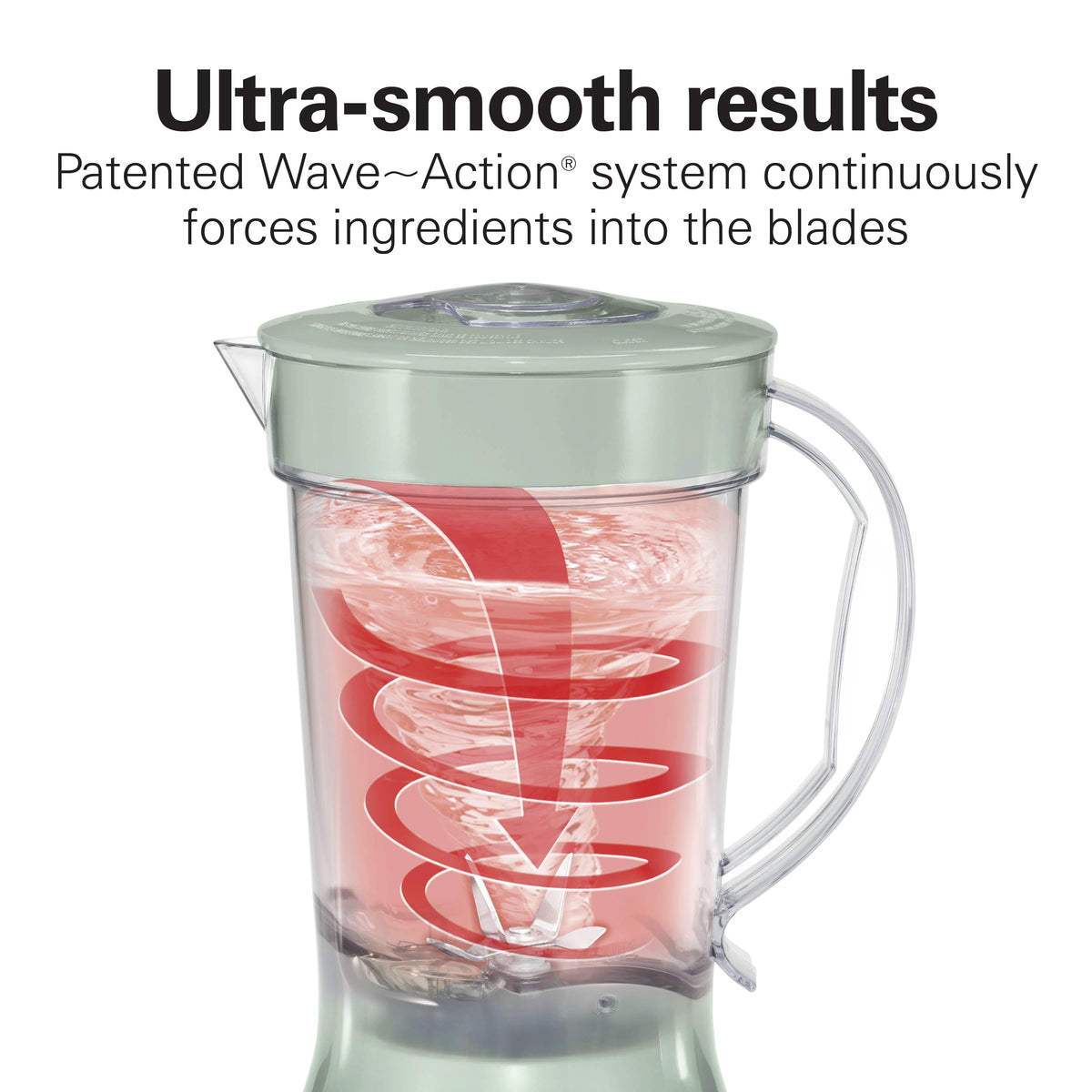 Hamilton Beach Smoothie Blender, 48 oz BPA-Free Jar 650 W 12-Function Countertop Blender for Kitchen, Black