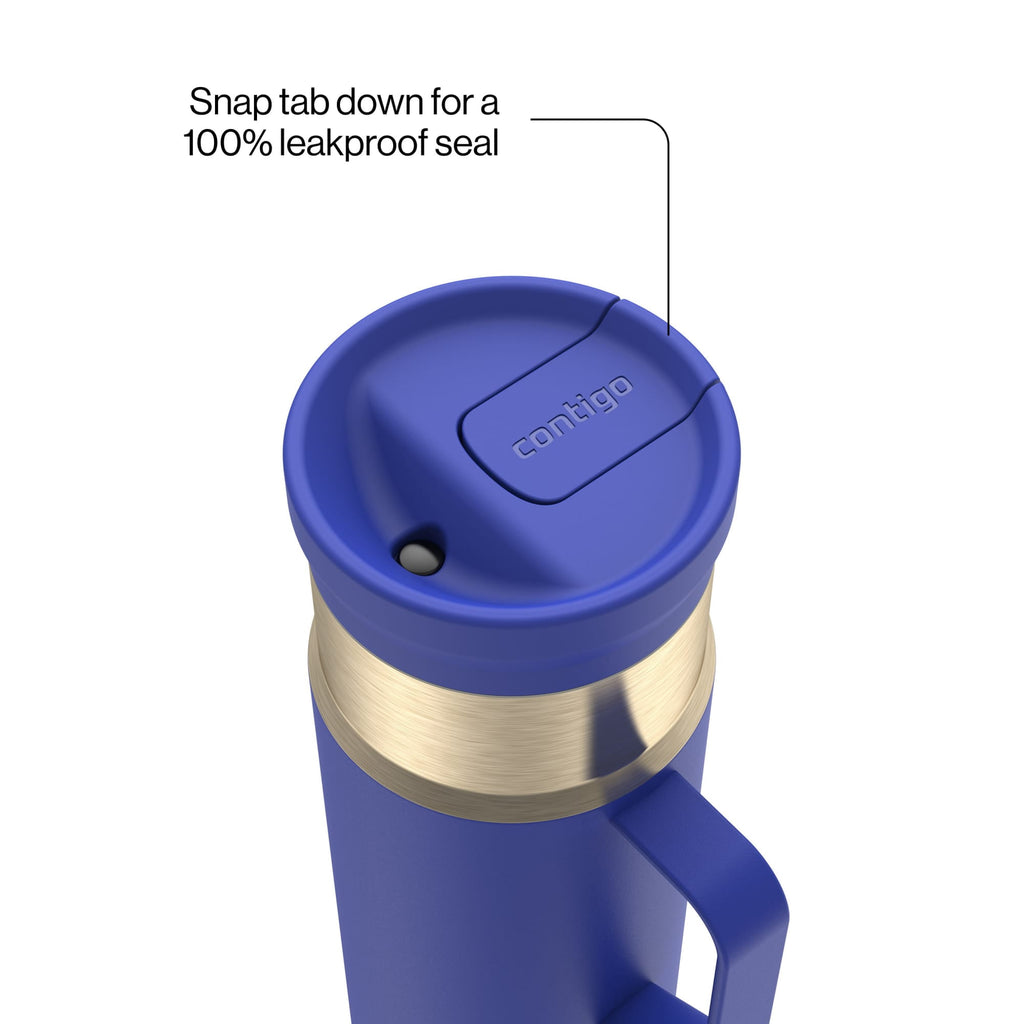 Contigo 20oz SnapSeal Insulated Stainless Steel Tumbler, Oatmilk Cream/Champagne