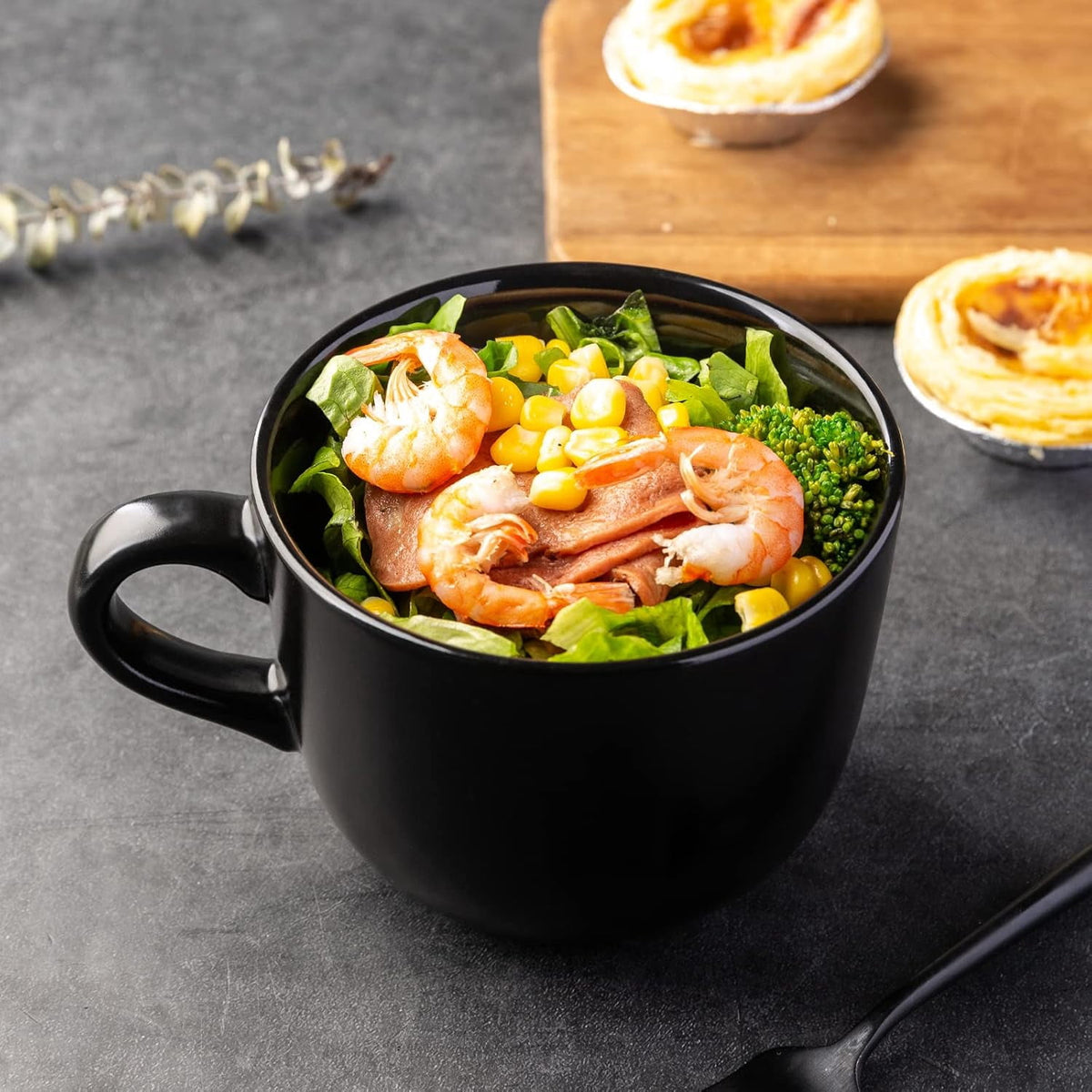 AmorArc 24 oz Soup Mugs with Handles, Jumbo Ceramic Bowls Mugs Set with handles for Coffee Cereal Cappuccino Snacks, Microwave&Dishwasher safe Soup Cups for Meal-Multicolor