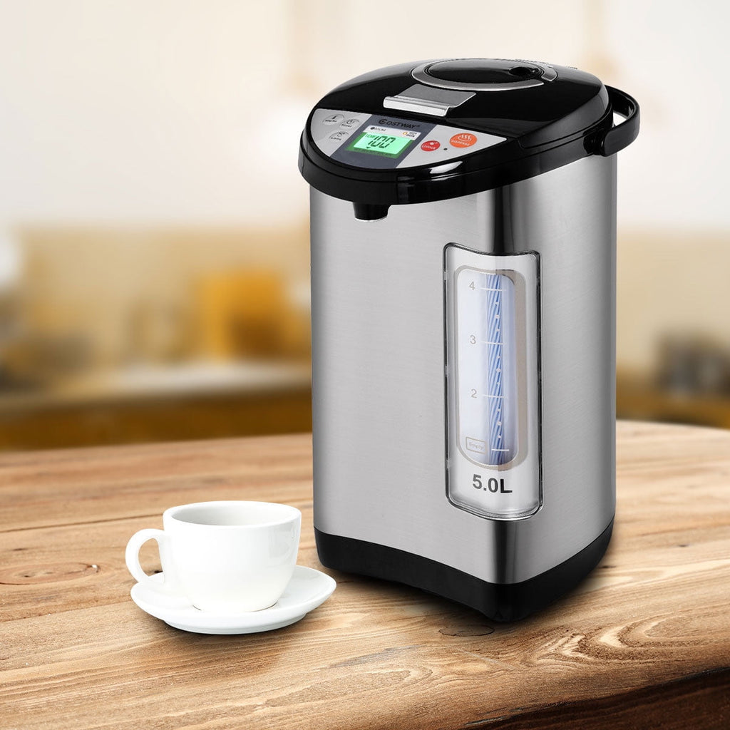 Costway 5-Liter LCD Water Boiler and Warmer Electric Hot Pot Kettle Hot Water Dispenser