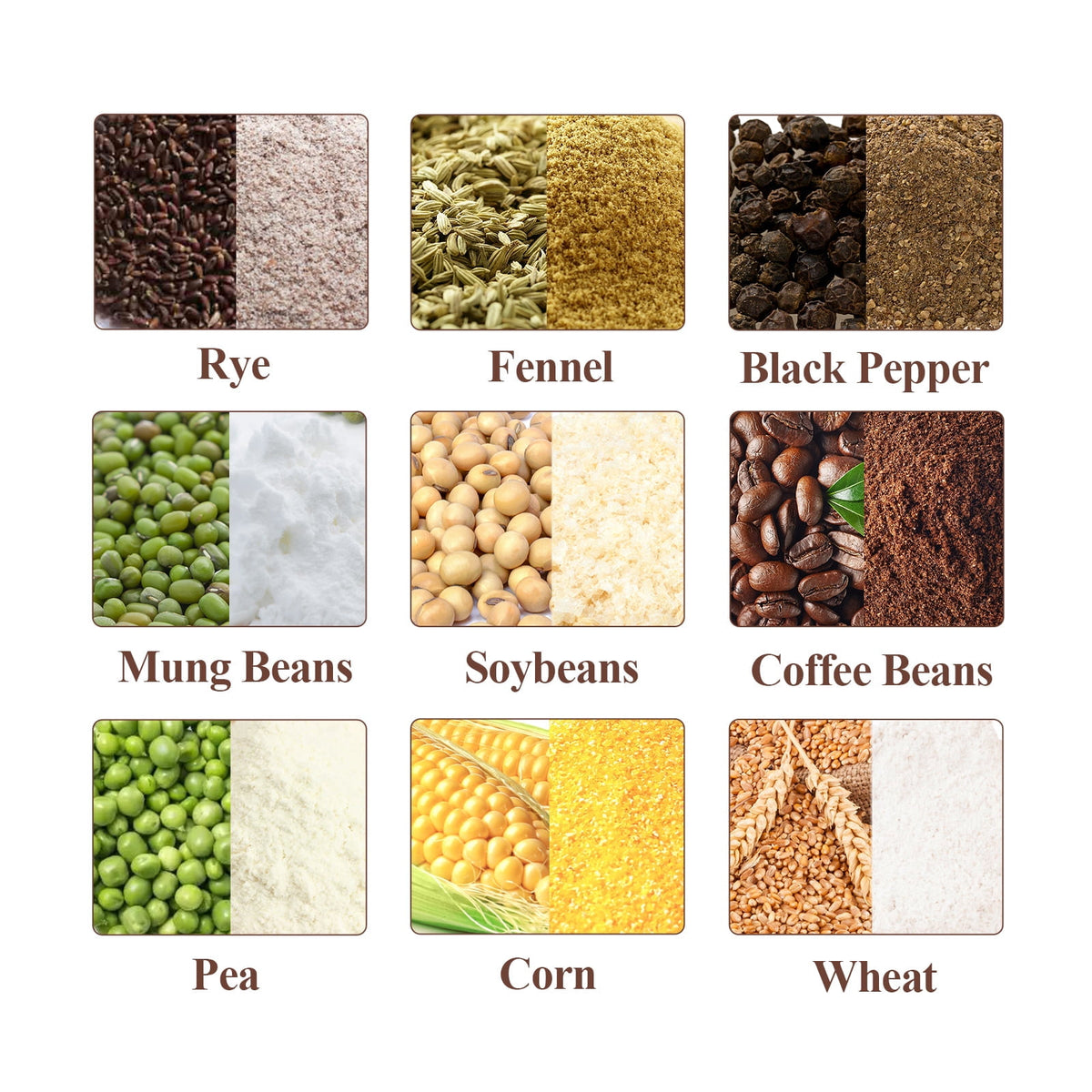 TOPCHANCES 2500g Commercial Spice Grinder Electric Herb Grain Mill Grinder 4200W High Speed Pulverizer
