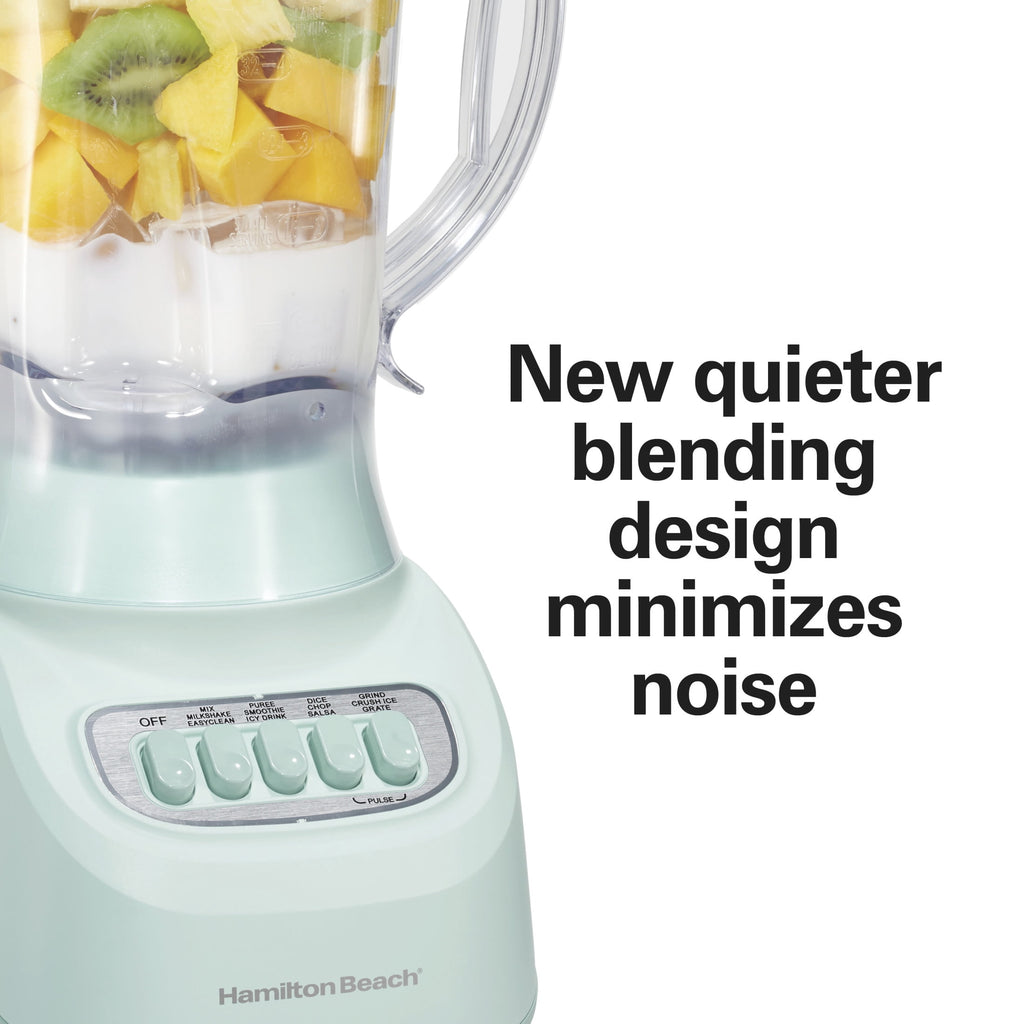 Hamilton Beach Smoothie Blender, 48 oz BPA-Free Jar 650 W 12-Function Countertop Blender for Kitchen, Black