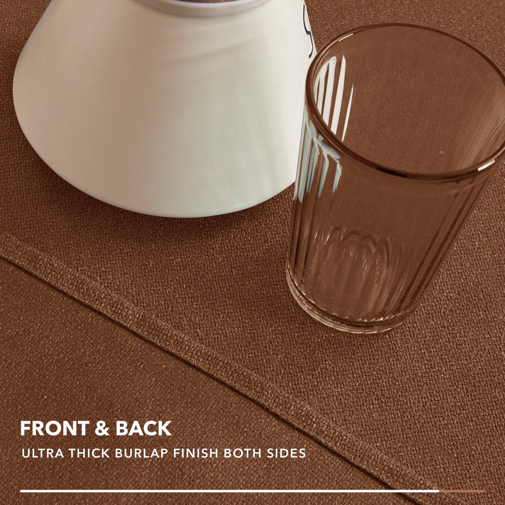 Deconovo Square Tablecloth with Waterproof Finish, Easy-Clean Polyester Table Cover, 54 x 54 Inch, Dark Gray