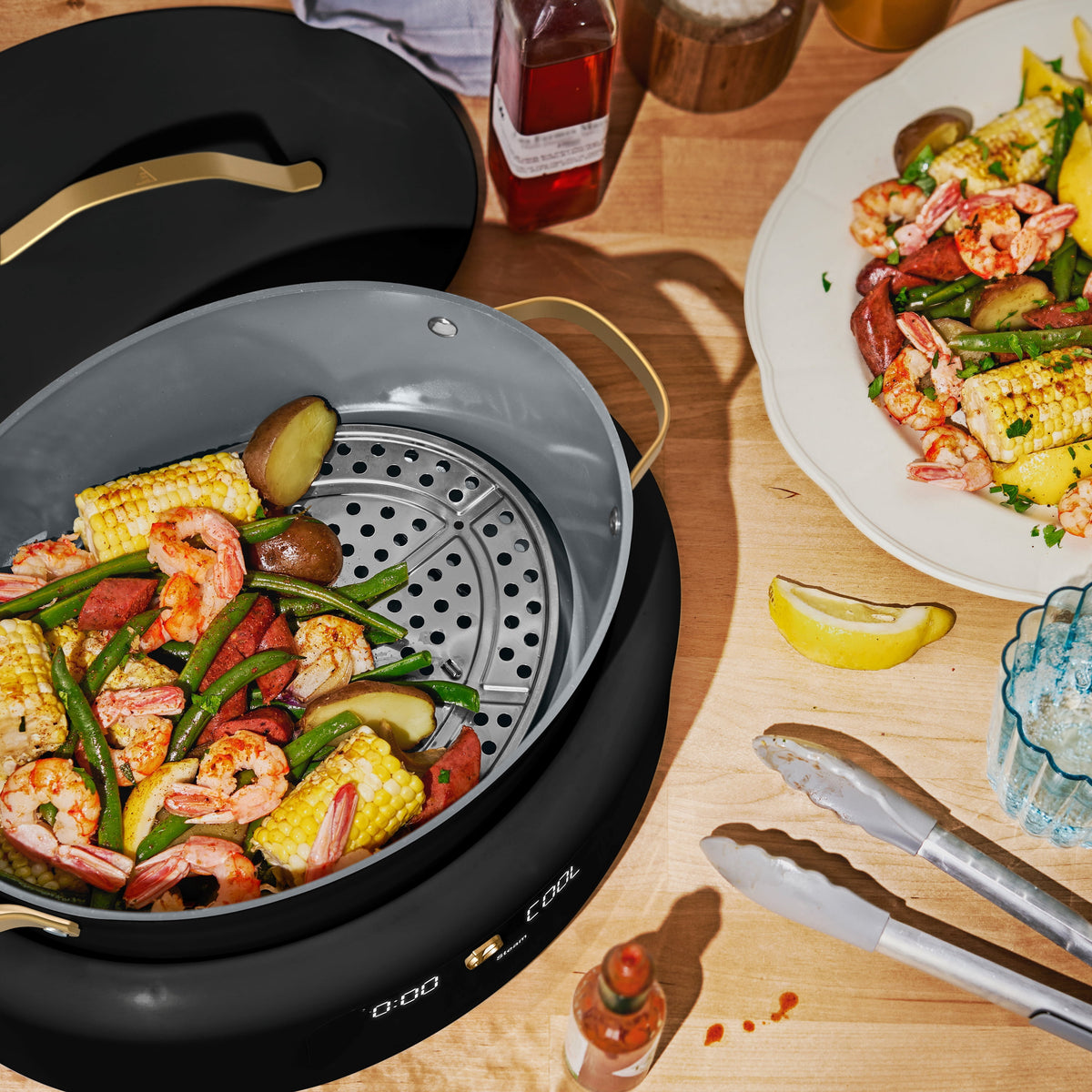 Beautiful 10 in 1, 6 Qt Electric Multi-Cooker, Thyme Green by Drew Barrymore