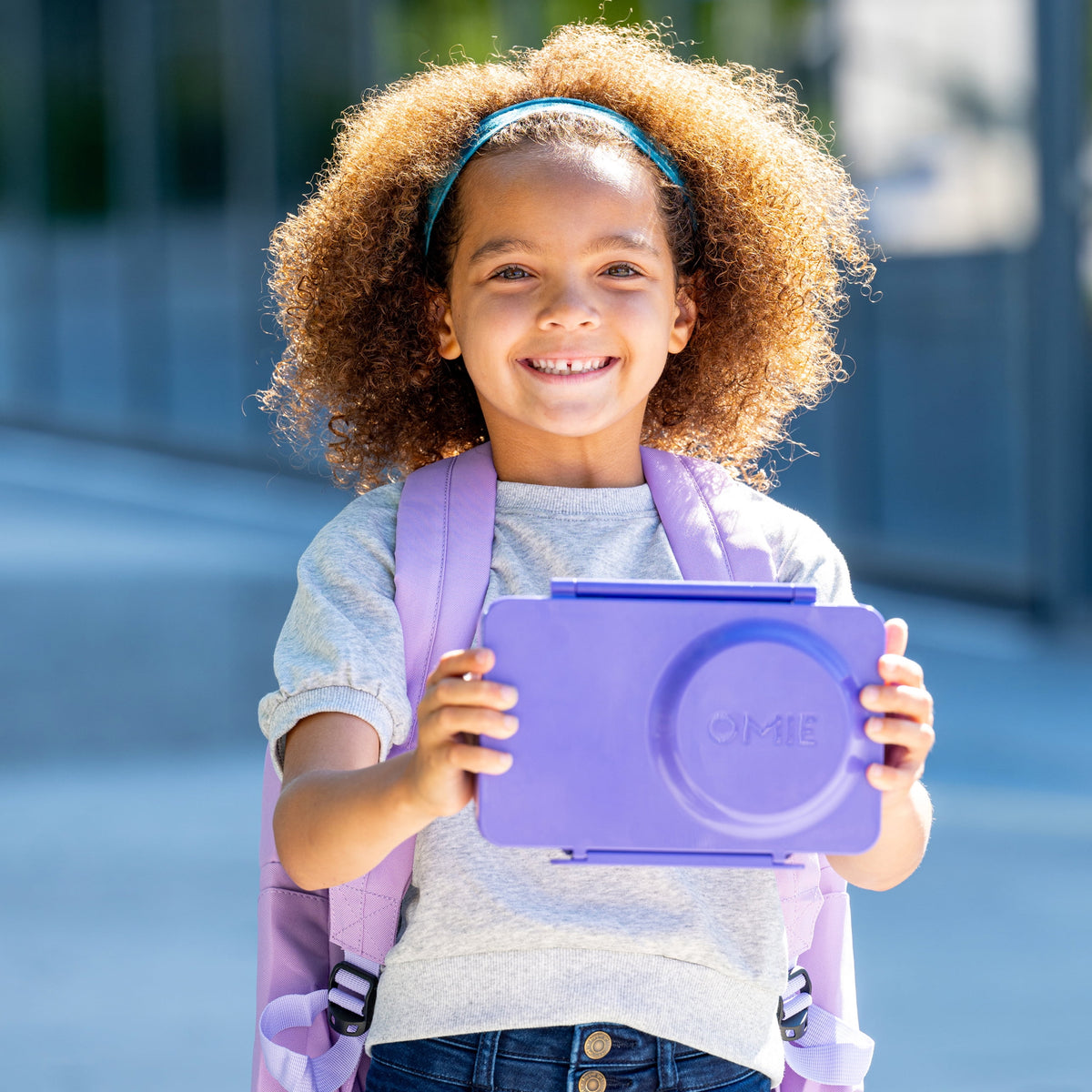 OmieBox UP is an Insulated Bento Lunch Box with a 12oz Thermos - Cosmic Blue by OmieLife