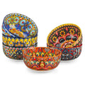 vancasso 6 Pieces Cereal Bowls Set, 28 Oz Deep Soup Bowl, Ceramic salad Bowls Set for Kitchen, Microwave Dishwasher Safe, Bohemian Style, Series LUMI